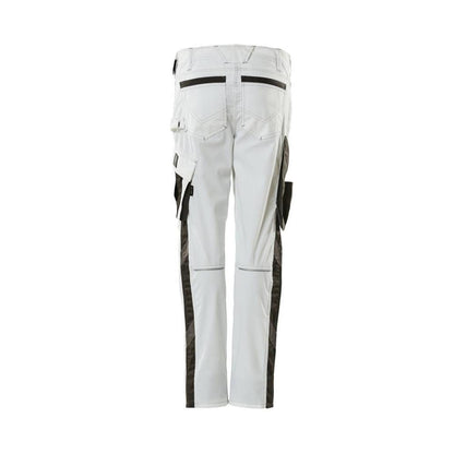 Broeken, dames, parelmoer, tweekleurige broek