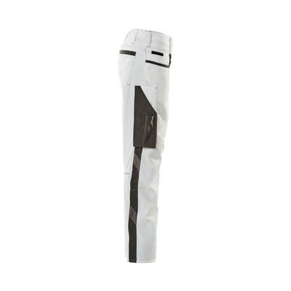 Broeken, dames, parelmoer, tweekleurige broek