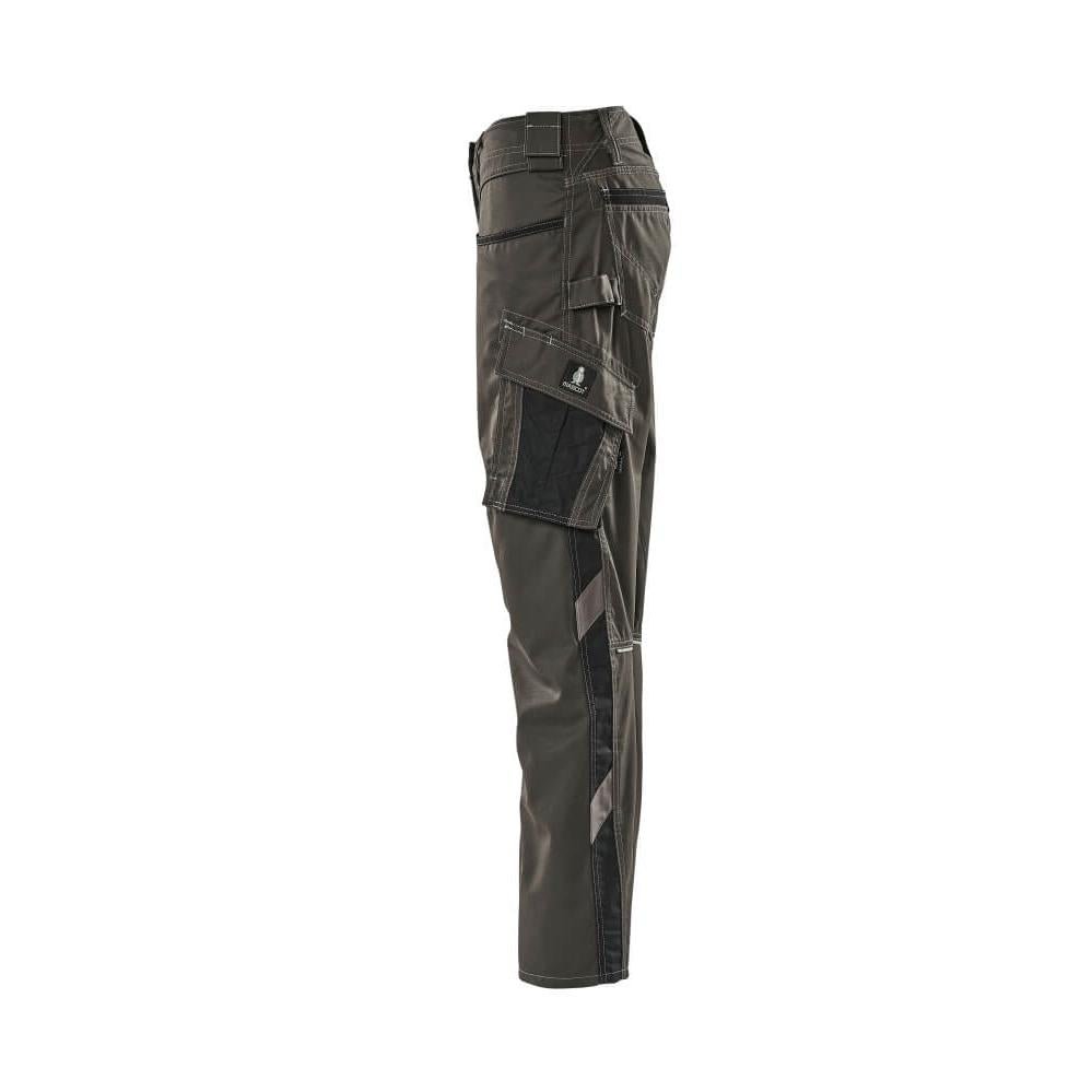 Broeken, dames, parelmoer, tweekleurige broek