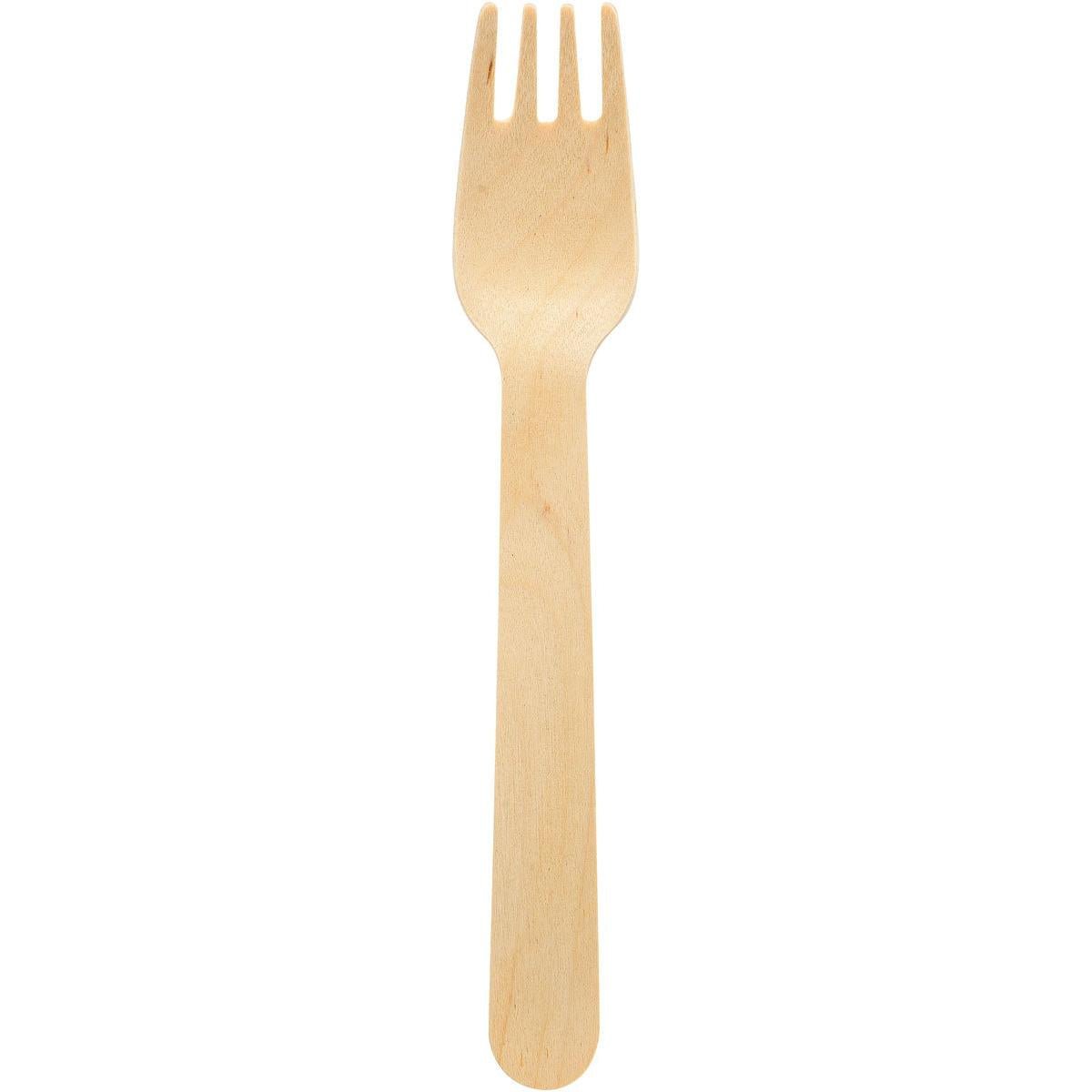 De Duni GmbH Vork 160 mm, hout ongewaxt is een milieuvriendelijk houten gebruiksvoorwerp dat lepel- en vorkeigenschappen combineert en ideaal is voor een duurzame voeding; verkrijgbaar in verpakkingen van 100 stuks.