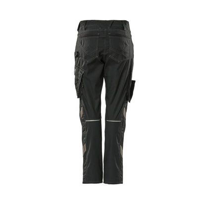 Broeken, dames, ruit, effen broek