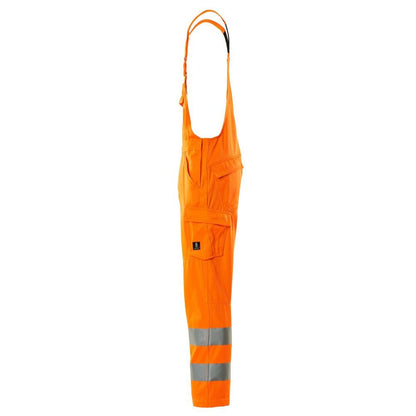 Tuinbroek, effen tuinbroek, signalisatie oranje