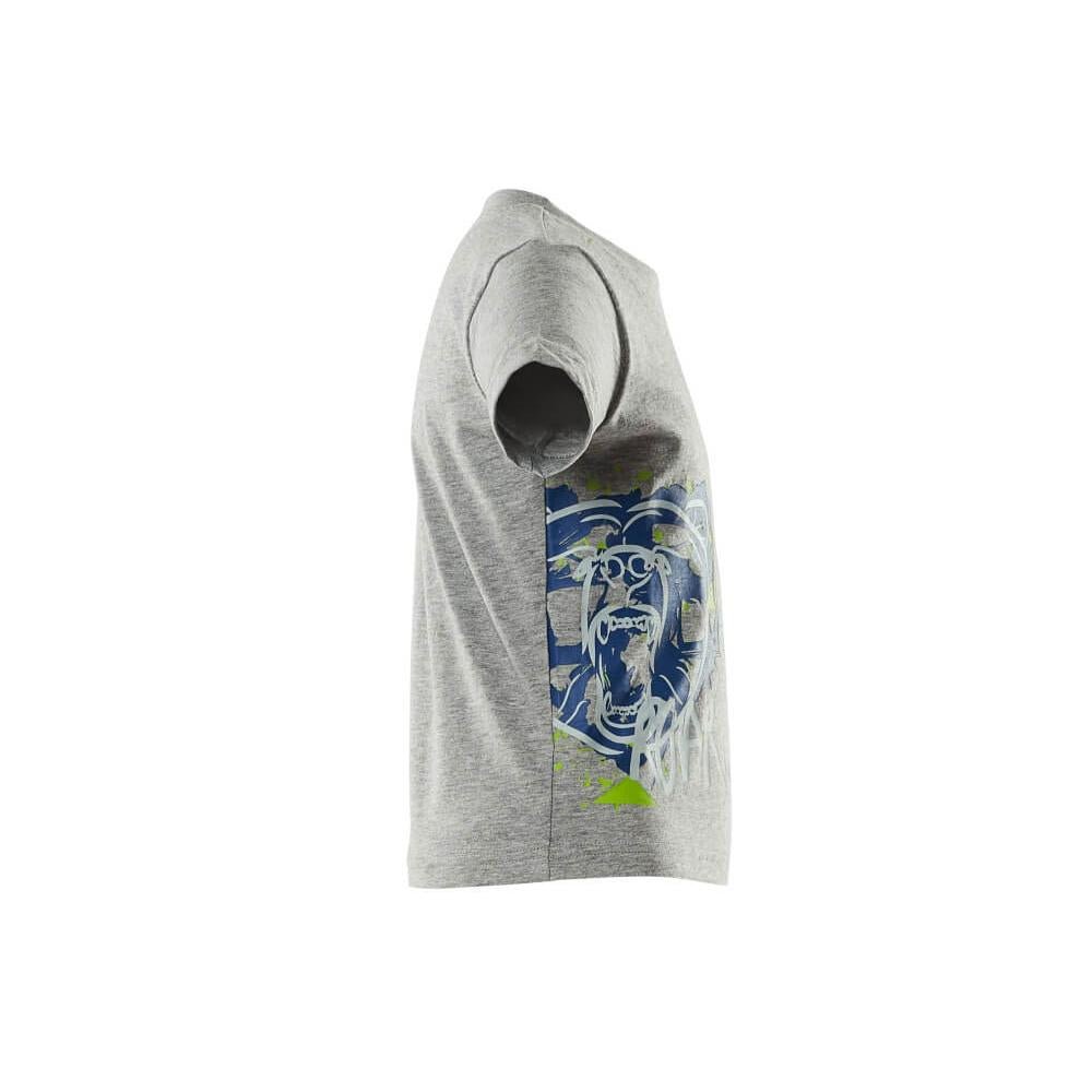 T-shirt voor kinderen, met print T-shirt voor kinderen, grijs gemêleerd