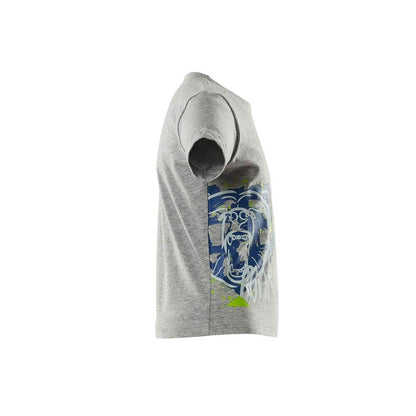 T-shirt voor kinderen, met print T-shirt voor kinderen, grijs gemêleerd