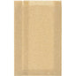 Een eenvoudige, rechthoekige, lichtbruine matze rust op een witte achtergrond naast een Duni GmbH Graspapier-Tas Bloom Medium 310x200 mm van natuurlijk graspapier (verpakking van 500 stuks).