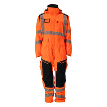 Winteroverall CLIMASCOT®, lichte wintercombinatie, signalisatie oranje/zwart-blauw