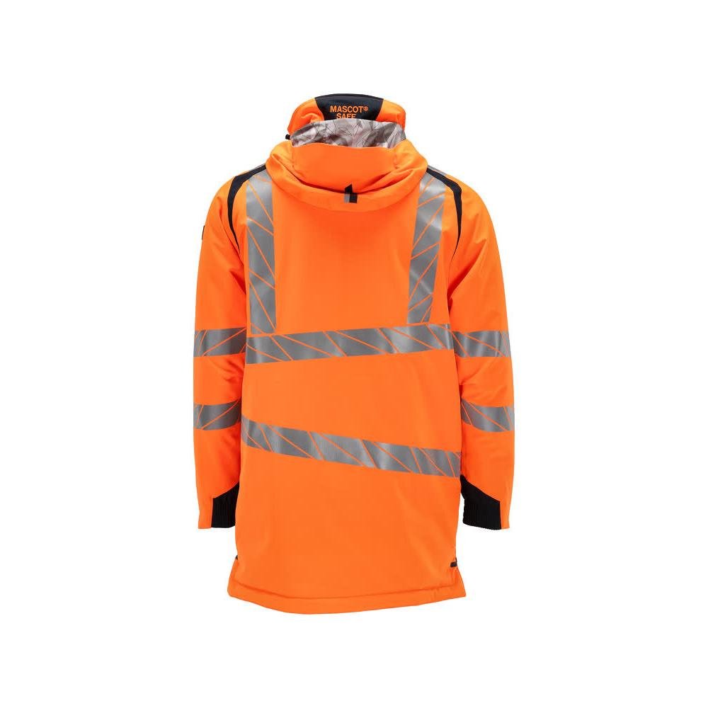 Parka CLIMASCOT® voering, lichtgewicht parka, signalisatie oranje/zwart-blauw