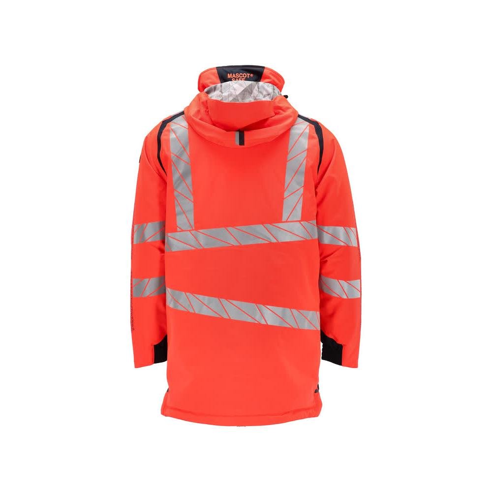 Parka CLIMASCOT® voering, lichtgewicht parka, signalisatie rood/zwart-blauw