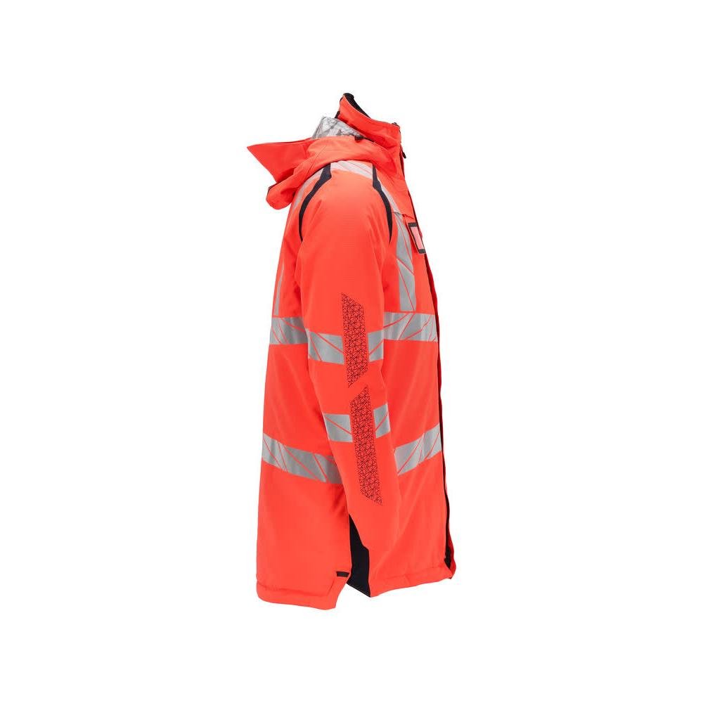 Parka CLIMASCOT® voering, lichtgewicht parka, signalisatie rood/zwart-blauw