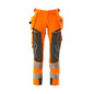 Broek met hangende zakken, broek ULTIMATE STRETCH, signalisatie oranje/donker antraciet