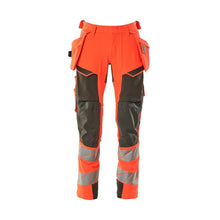 Broek met hangende zakken, broek ULTIMATE STRETCH, signalisatie rood/donker antraciet