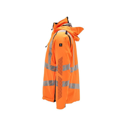 Winterjas CLIMASCOT®, lichtgewicht winterjas, signalisatie oranje/zwart-blauw