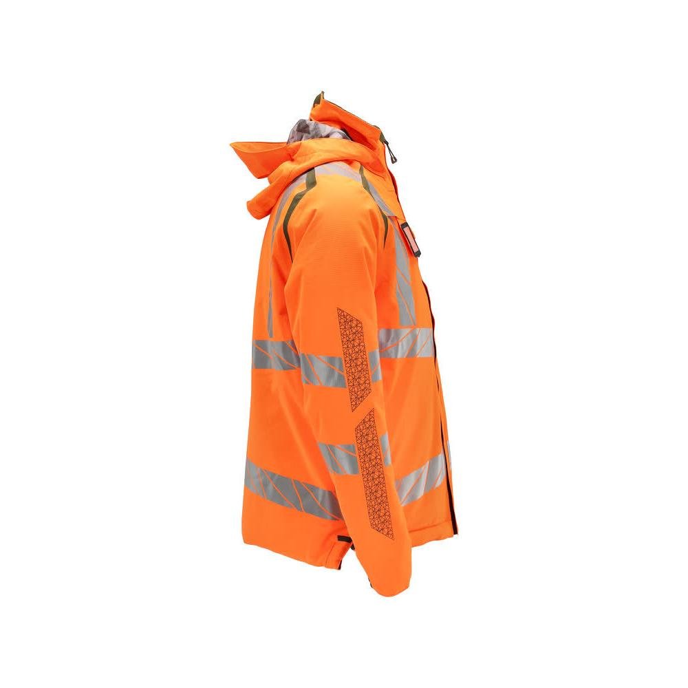 Winterjas CLIMASCOT®, lichtgewicht winterjas, signalisatie oranje/mosgroen