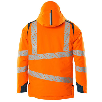 Winterjas CLIMASCOT®, lichtgewicht winterjas, signalisatie oranje/donker petroleum