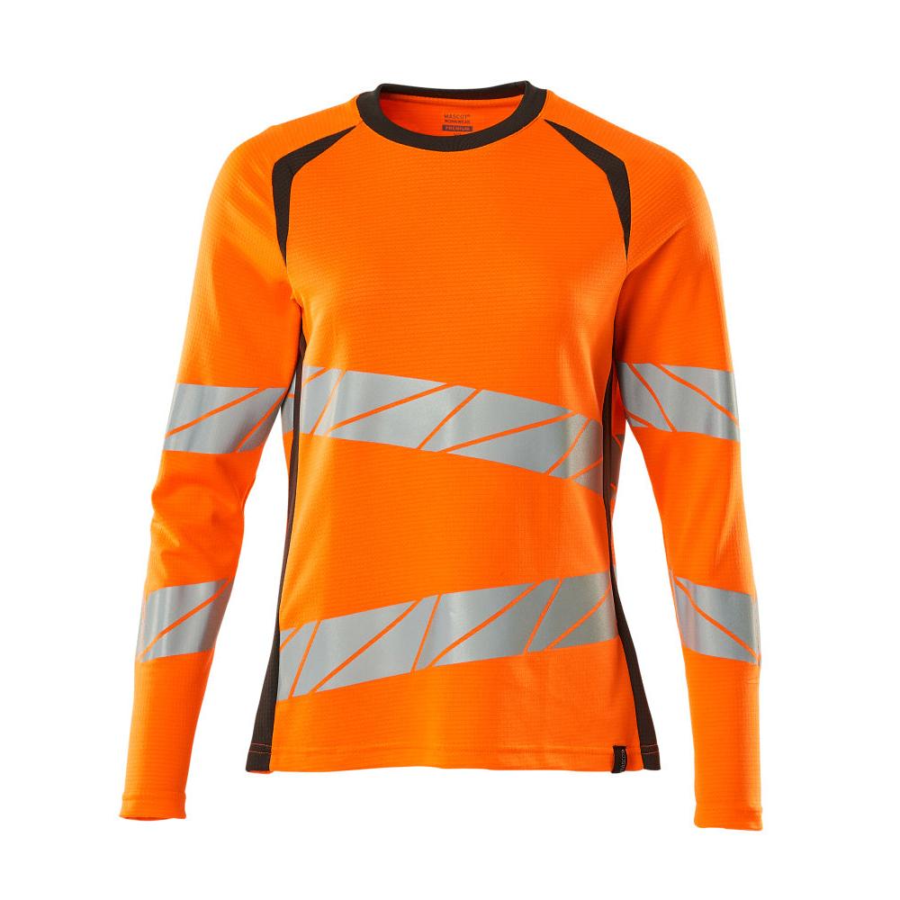 T-shirt, lange mouw, damesfit t-shirt