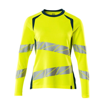 T-shirt, lange mouw, damesfit t-shirt