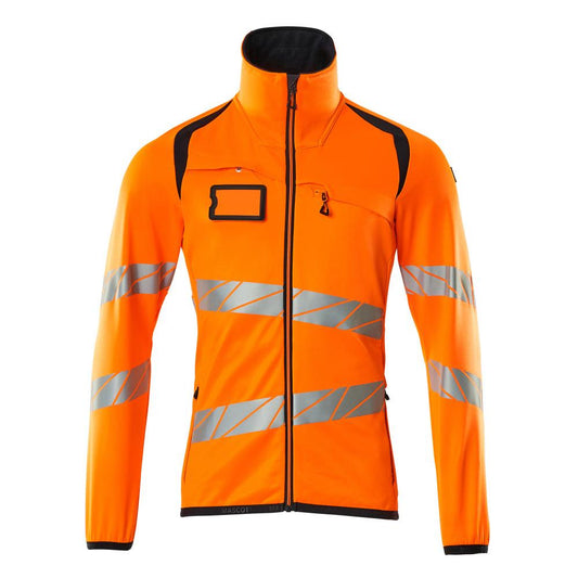 Fleece trui met microfleece jack met ritssluiting