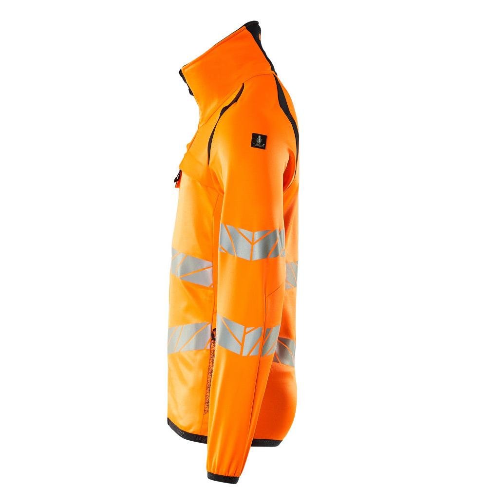 Fleece trui met microfleece jack met ritssluiting