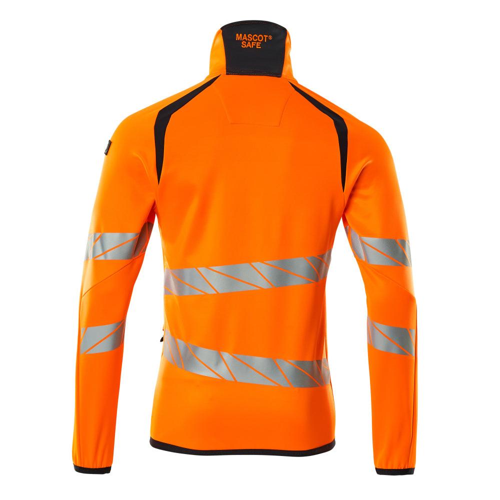 Fleece trui met microfleece jack met ritssluiting
