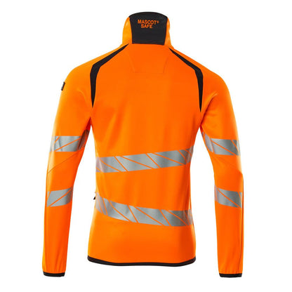 Fleece trui met microfleece jack met ritssluiting