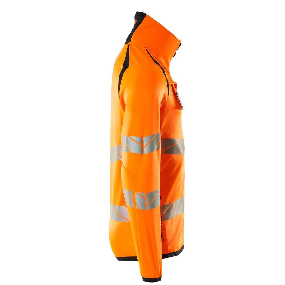 Fleece trui met microfleece jack met ritssluiting