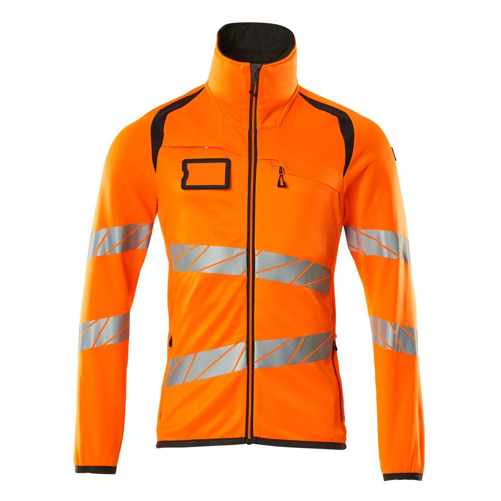 Fleece trui met microfleece jack met ritssluiting