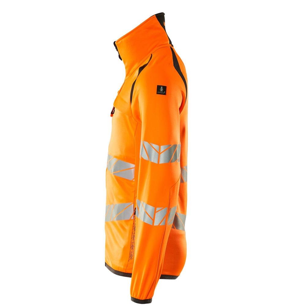 Fleece trui met microfleece jack met ritssluiting