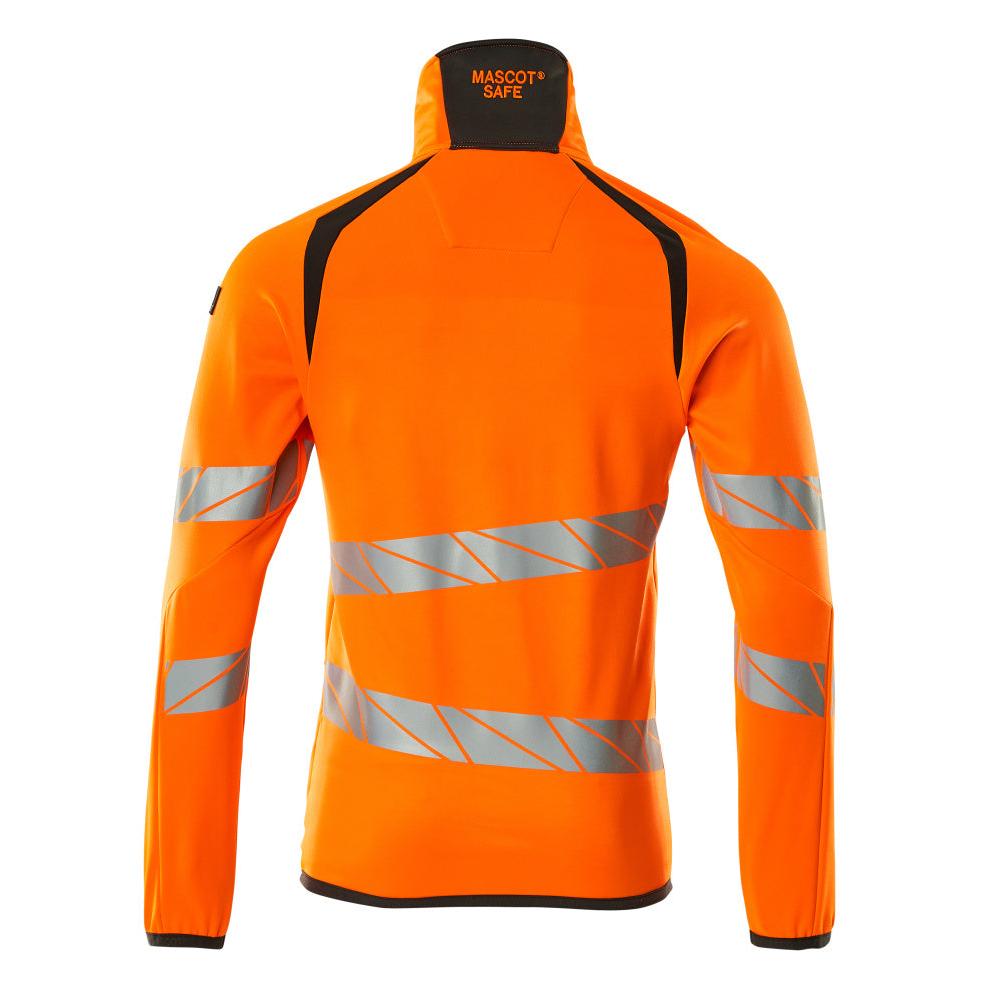 Fleece trui met microfleece jack met ritssluiting