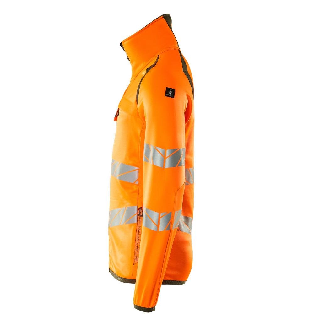 Fleece trui met microfleece jack met ritssluiting