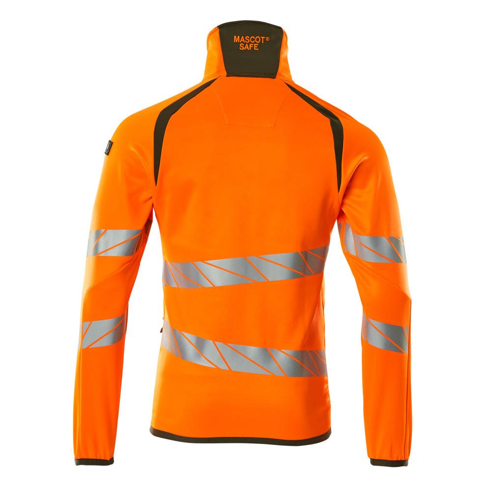 Fleece trui met microfleece jack met ritssluiting