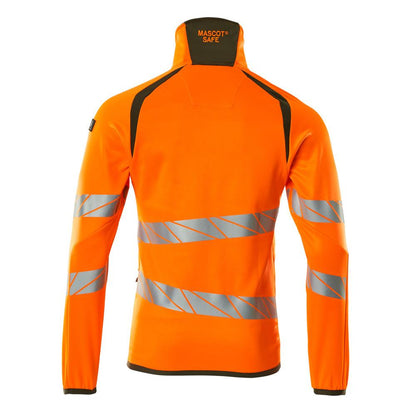 Fleece trui met microfleece jack met ritssluiting