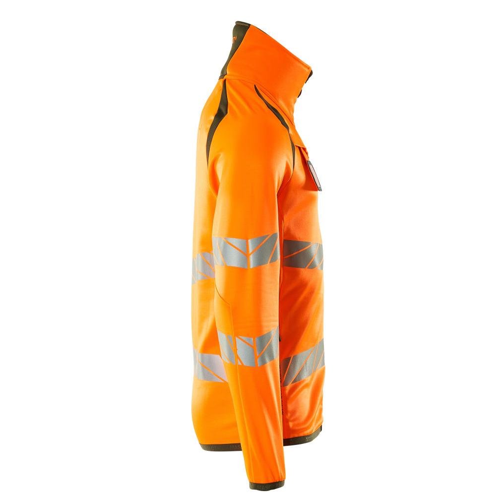 Fleece trui met microfleece jack met ritssluiting