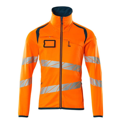 Fleece trui met microfleece jack met ritssluiting