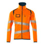 Fleece trui met microfleece jack met ritssluiting