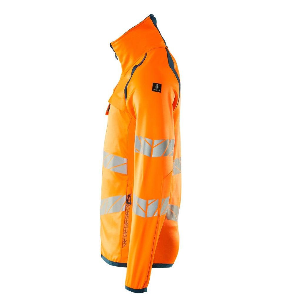 Fleece trui met microfleece jack met ritssluiting