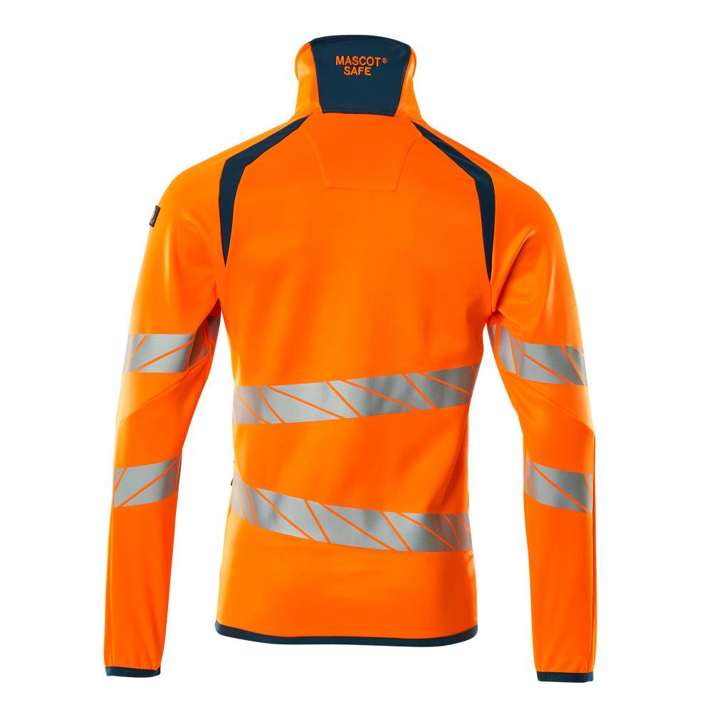 Fleece trui met microfleece jack met ritssluiting