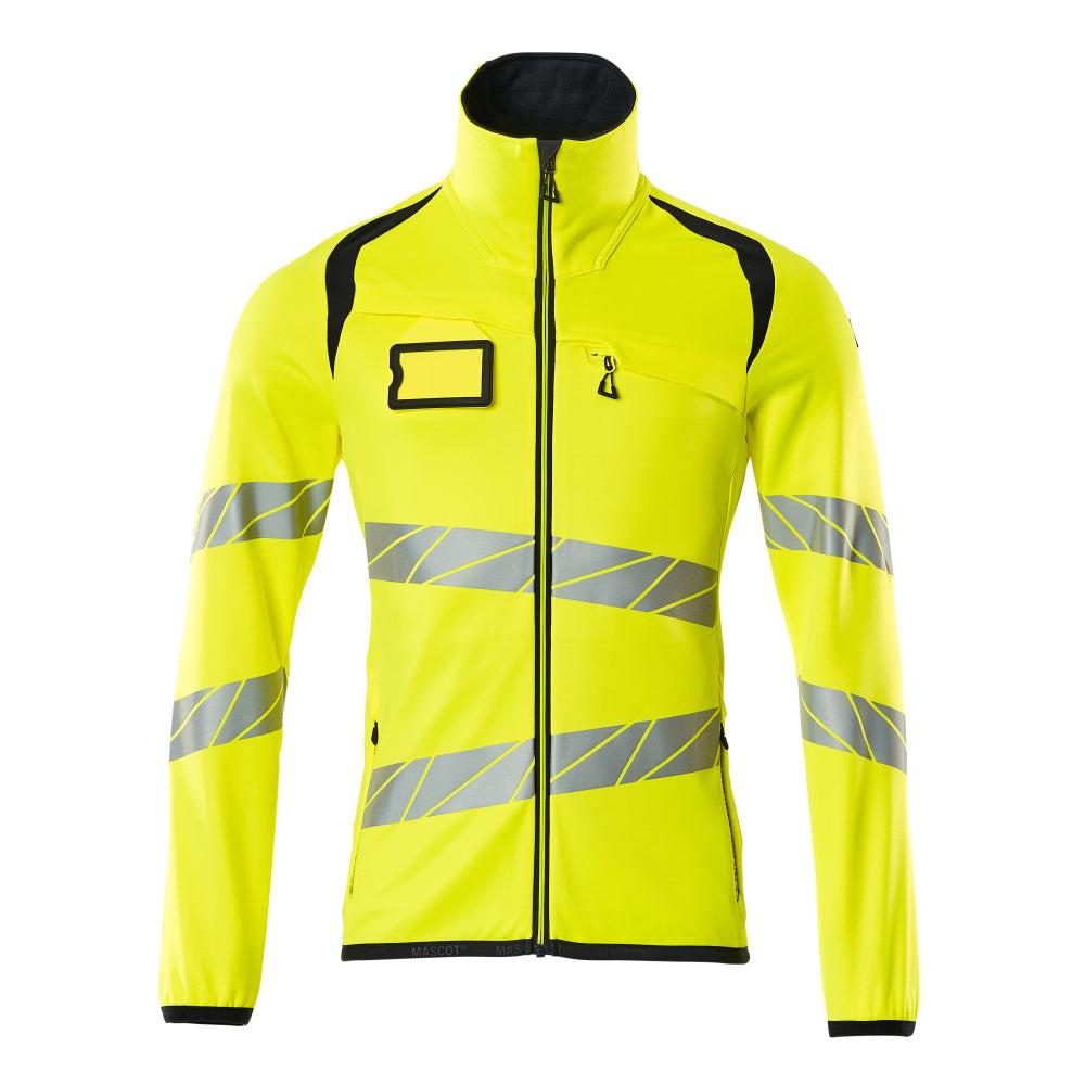 Fleece trui met microfleece jack met ritssluiting
