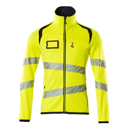 Fleece trui met microfleece jack met ritssluiting