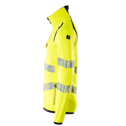 Fleece trui met microfleece jack met ritssluiting