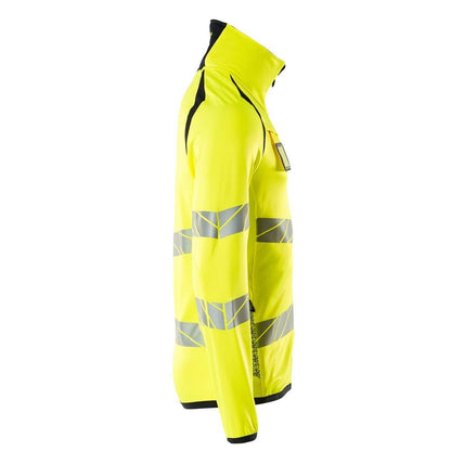 Fleece trui met microfleece jack met ritssluiting