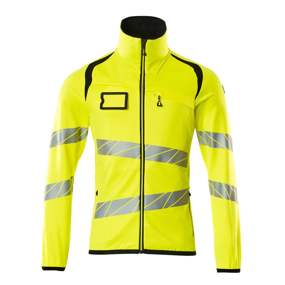 Fleece trui met microfleece jack met ritssluiting