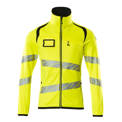 Fleece trui met microfleece jack met ritssluiting