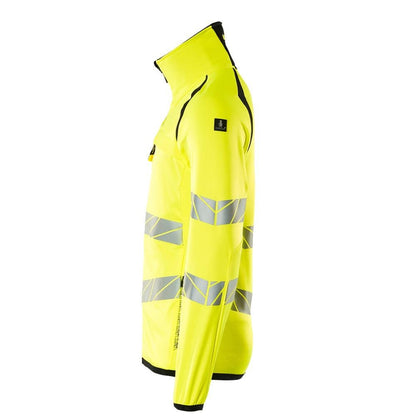 Fleece trui met microfleece jack met ritssluiting