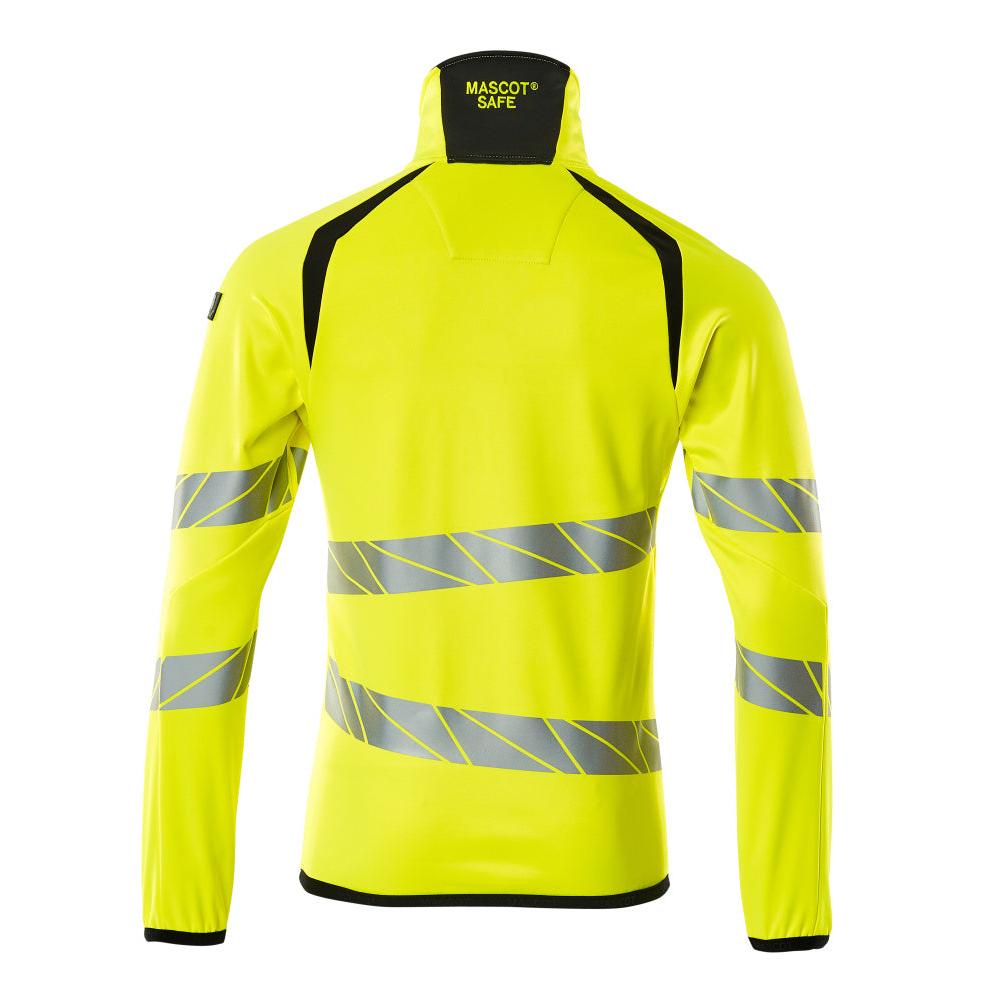Fleece trui met microfleece jack met ritssluiting