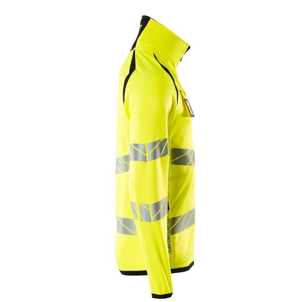 Fleece trui met microfleece jack met ritssluiting