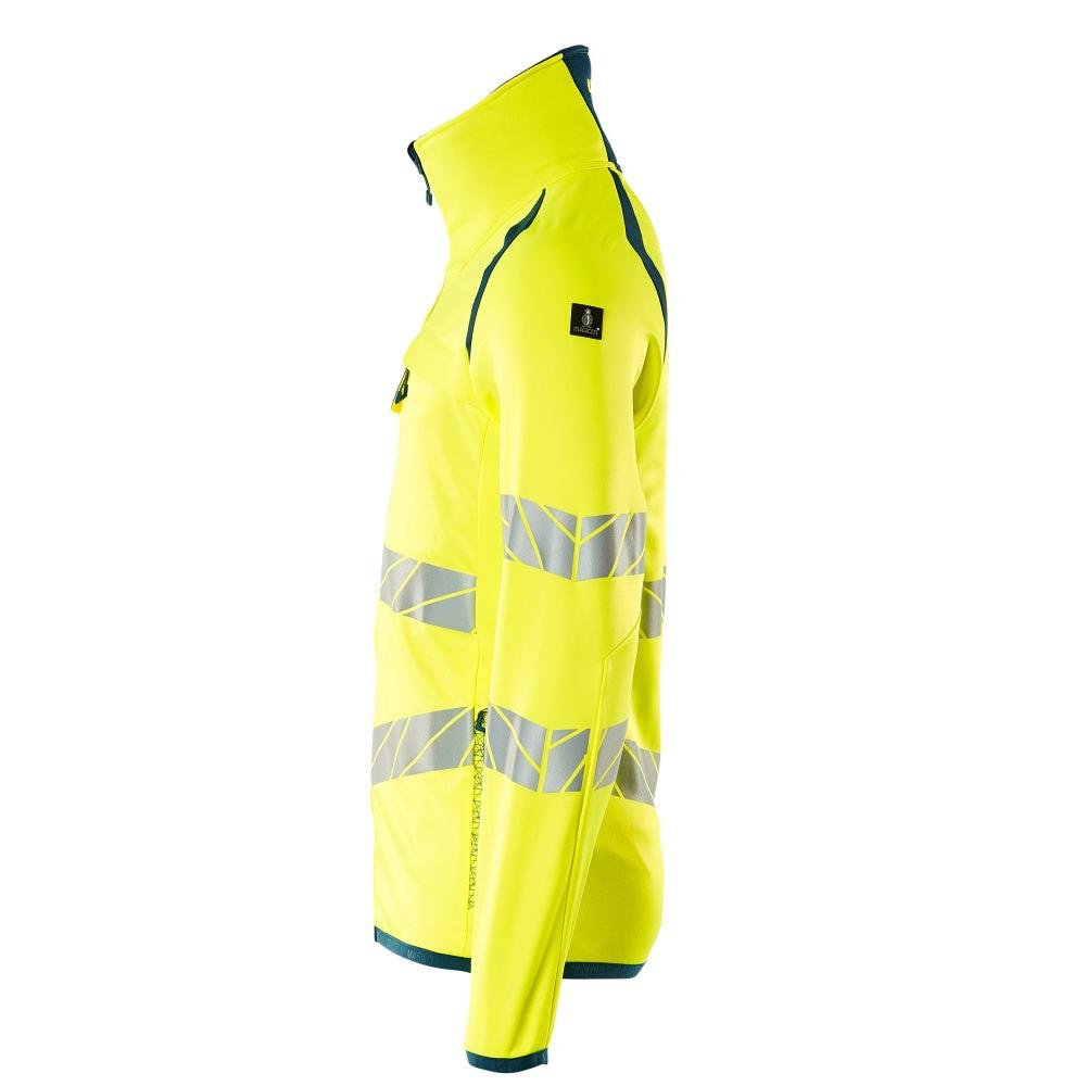 Fleece trui met microfleece jack met ritssluiting