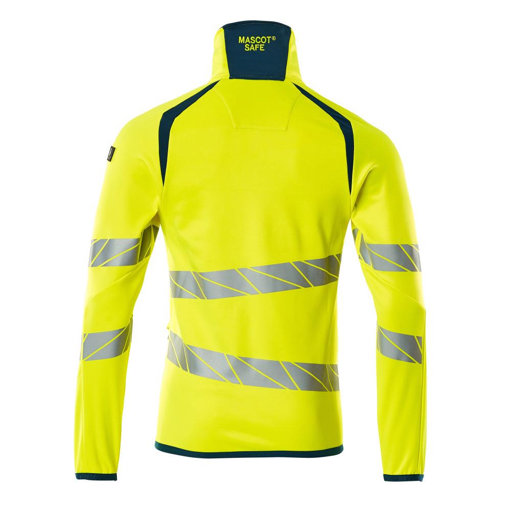Fleece trui met microfleece jack met ritssluiting