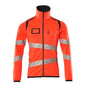 Fleece trui met microfleece jack met ritssluiting