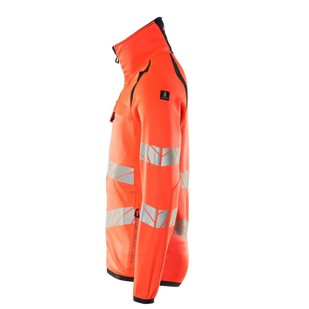 Fleece trui met microfleece jack met ritssluiting