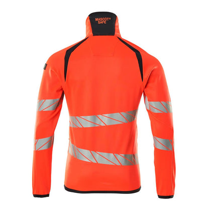 Fleece trui met microfleece jack met ritssluiting
